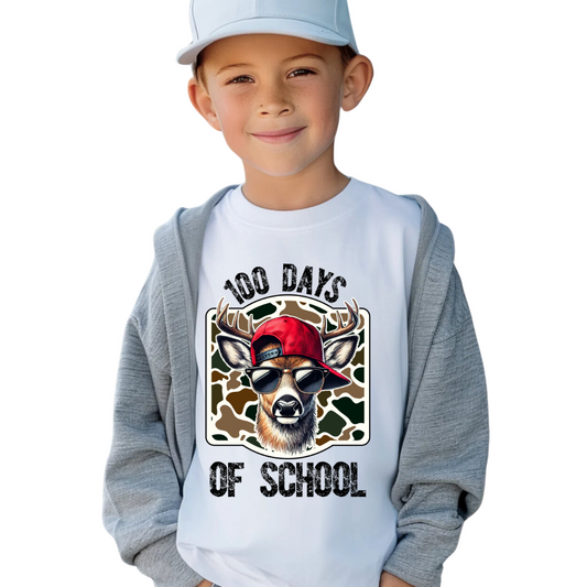 Cool Deer 100 Days Of School Shirt