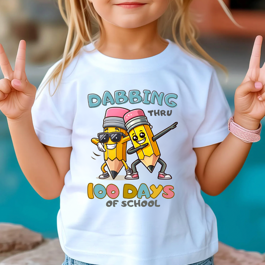 Dabbing Thru 100 Days Of School Shirt