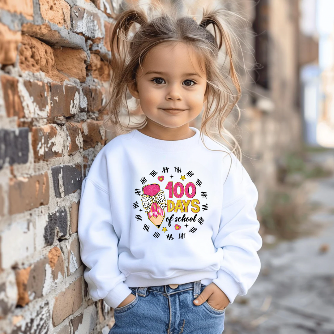 100 Days Of School Girls Shirt