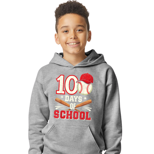 Baseball 100 Days Of School Shirt