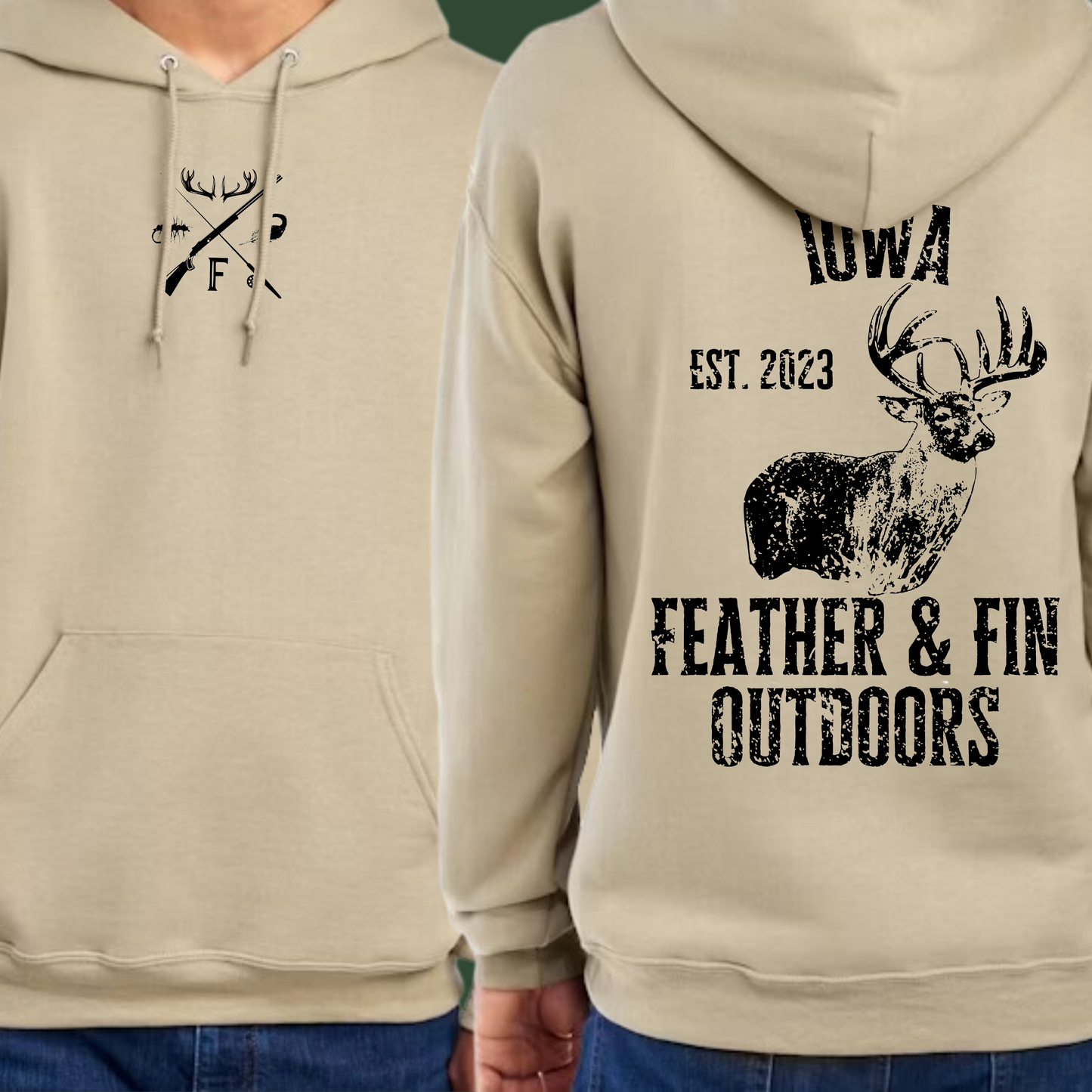 Customizable State Whitetail Hoodie