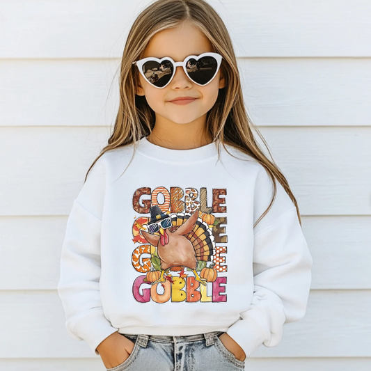 Gobble Gobble Gobble Girls Crewneck