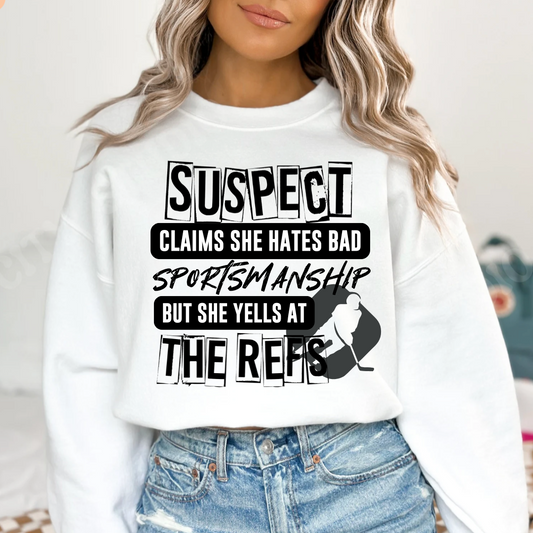 Hockey Mom Suspect Claim Shirt